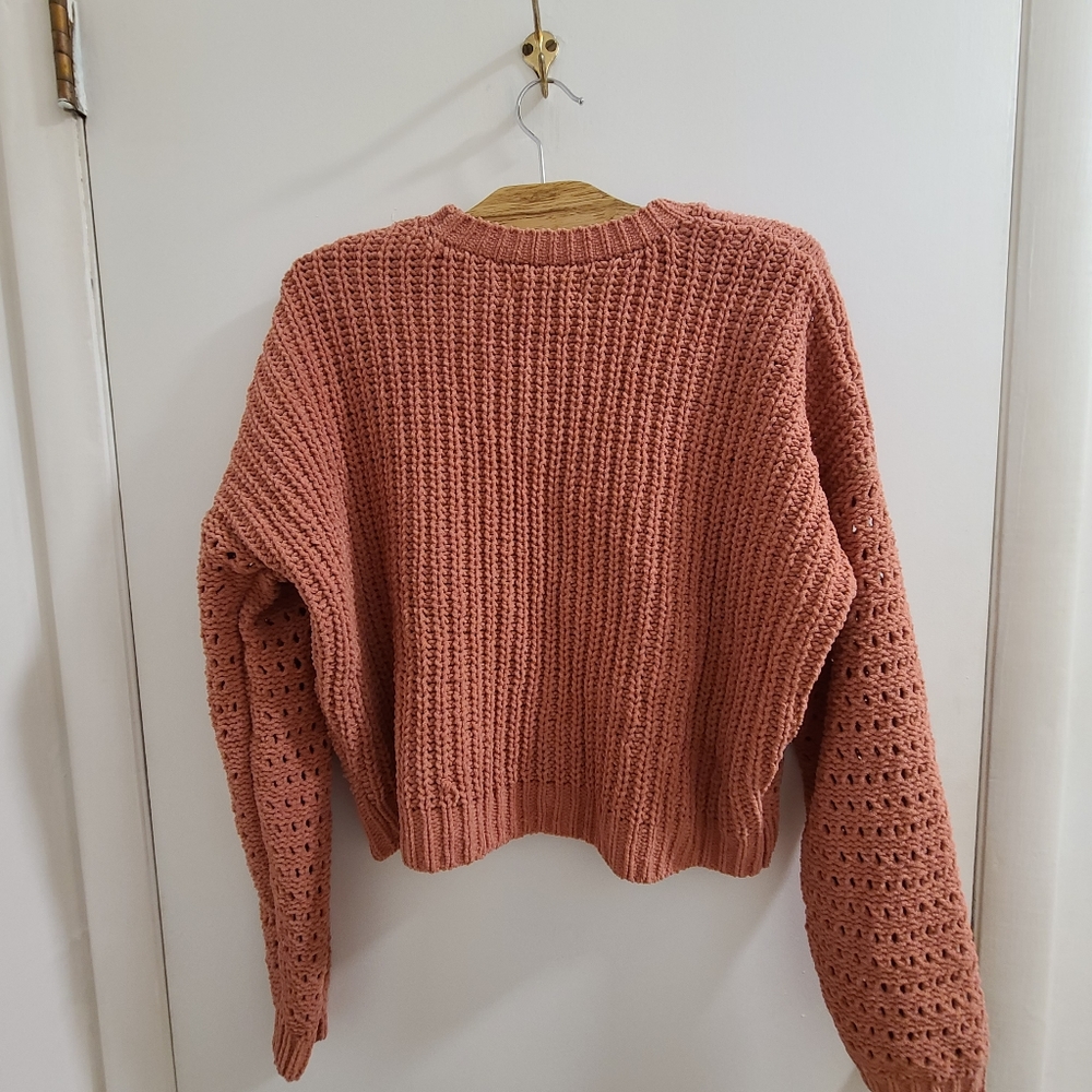Hollister Pink nude knit sweater size S - Picture 3 of 11